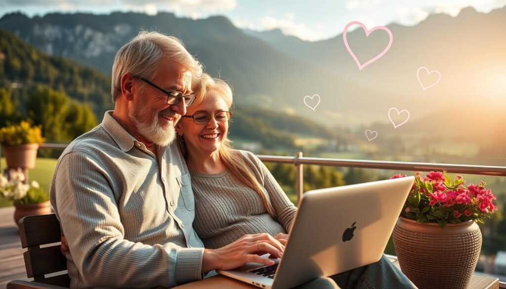 Chancen des Online-Datings für ältere Singles