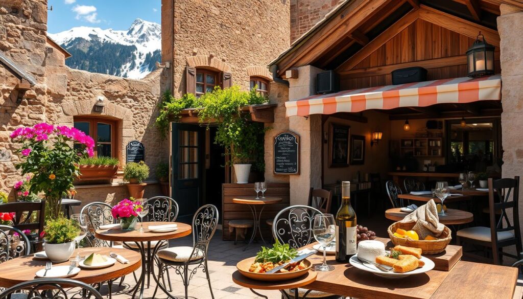 authentische Bistros in der Provence und lokale Delikatessen in den französischen Alpen